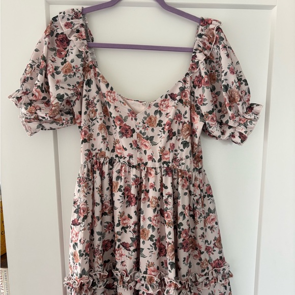 Altar’d State Floral Puff Sleeve Dress - Picture 2 of 4